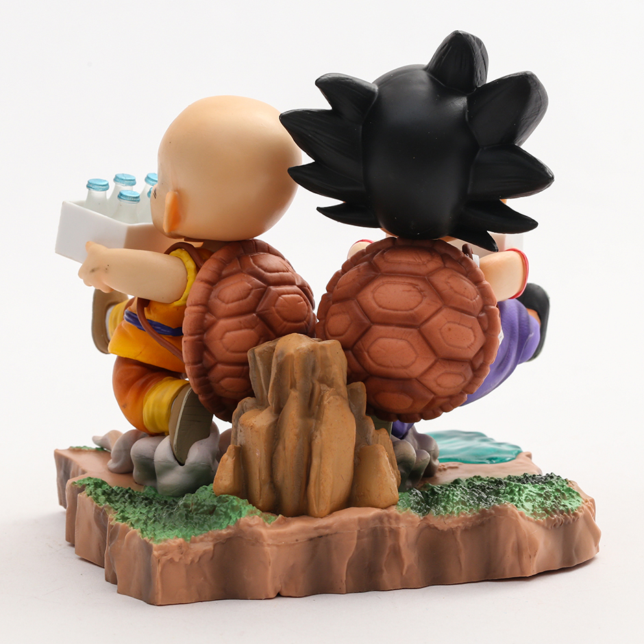 Figuras Dragon Ball Goku et Krilin Entrega de leche - animefiguras.es