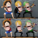 Figuras One Piece Tres Captains Sanji Monkey D Luffy Roronoa Zoro