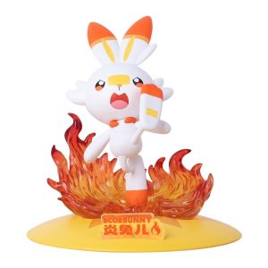 Figura Pokémon – Scorbunny (8-10 cm, PVC de alta calidad)