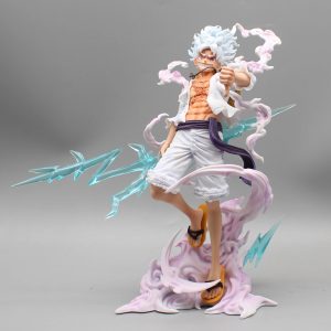 Figura One Piece – Monkey D. Luffy Gear 5 Transformación (16 cm, PVC de alta calidad)