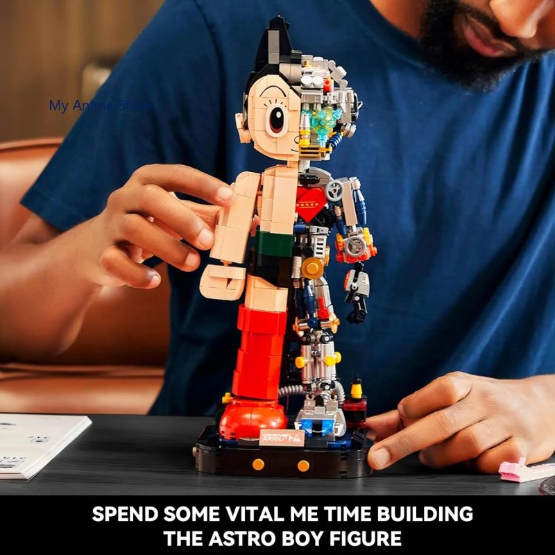 Figura de bloques de construcción Astro Boy & Dr. Ochanomizu (35 cm, PVC de alta calidad) - Imagen 3