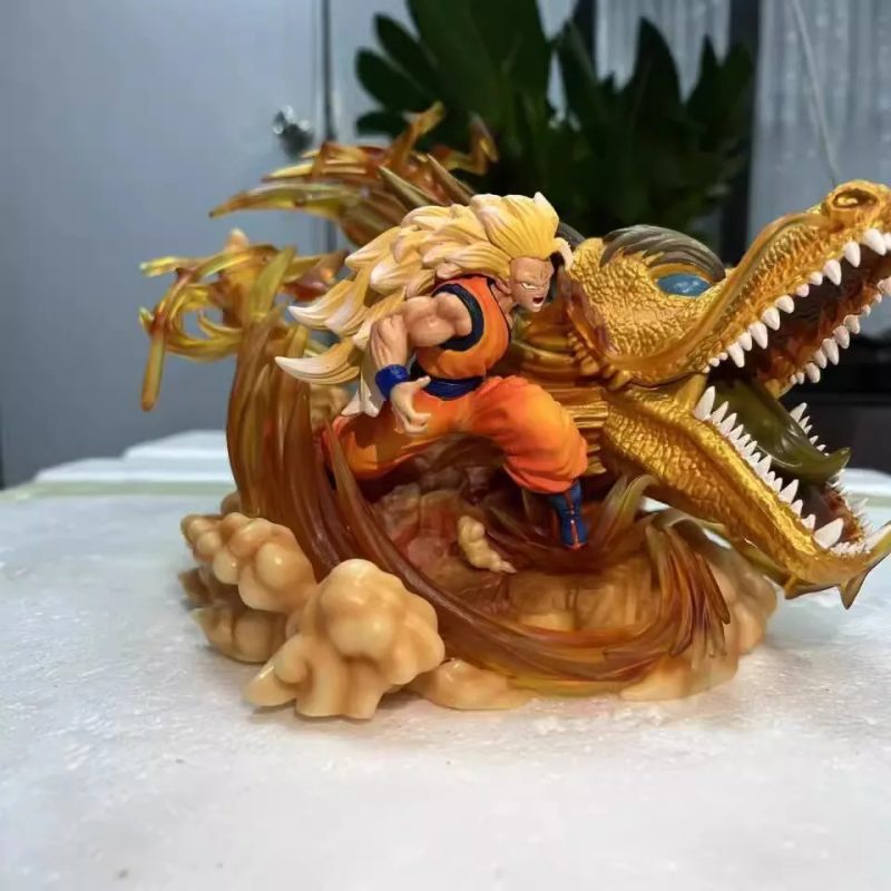 Figura Dragon Ball Son Goku y Shenron – Figura Manga de Colección 28 cm PVC - Imagen 4