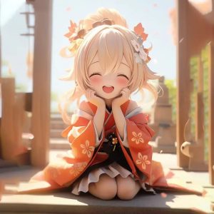 Figura Genshin Impact Yoimiya – Figura Anime de Colección 14 cm PVC