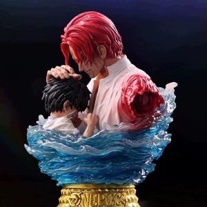 Figura One Piece Luffy y Shanks – Figura Manga de Colección 14 cm PVC