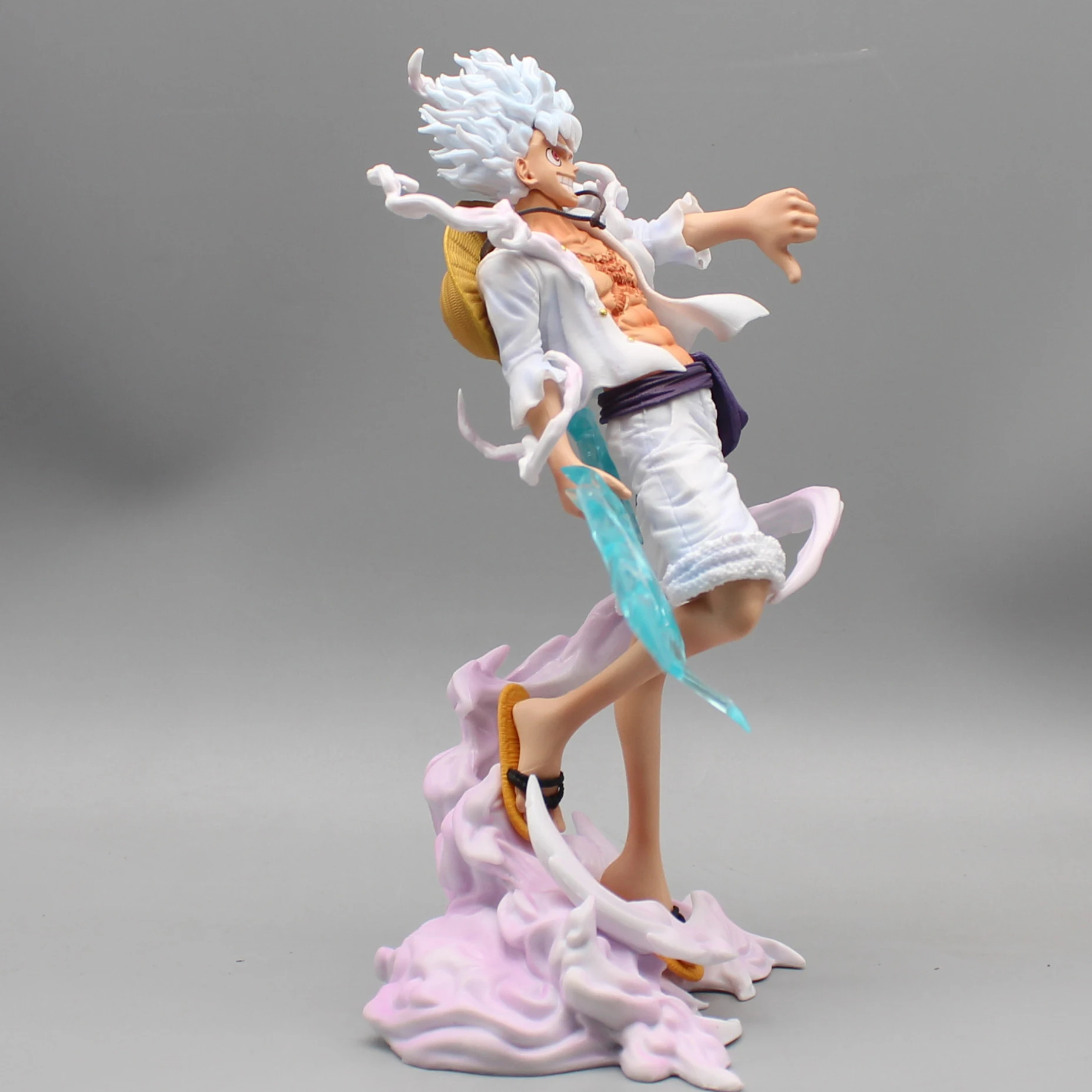 Figura One Piece – Monkey D. Luffy Gear 5 Transformación (16 cm, PVC de alta calidad) - Imagen 5