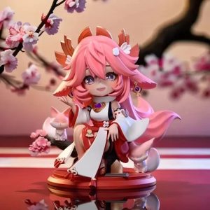 Figura Genshin Impact Yae Miko – Figura Anime de Colección 14 cm PVC