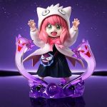 Figura Anya Forger Cosplay Gengar Blanco – Spy x Family Figura Anime 16 cm PVC