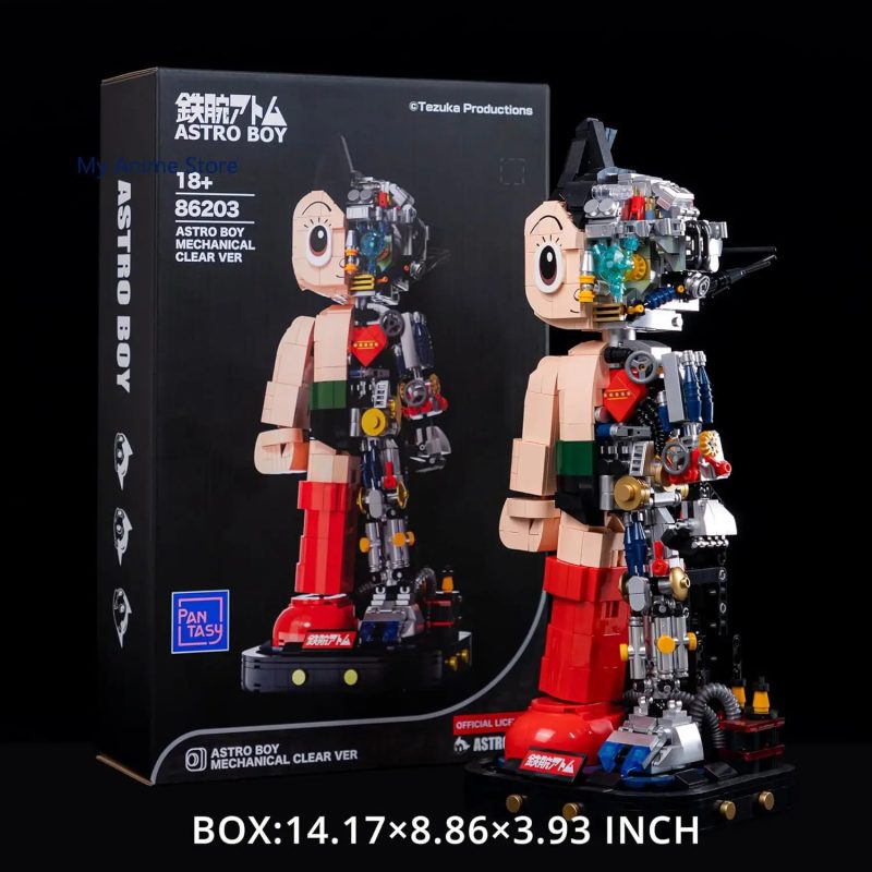 Figura de bloques de construcción Astro Boy & Dr. Ochanomizu (35 cm, PVC de alta calidad) - Imagen 4