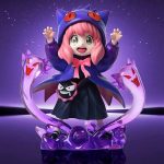 Figura Anya Forger Cosplay Gengar – Spy x Family Figura Anime 16 cm PVC