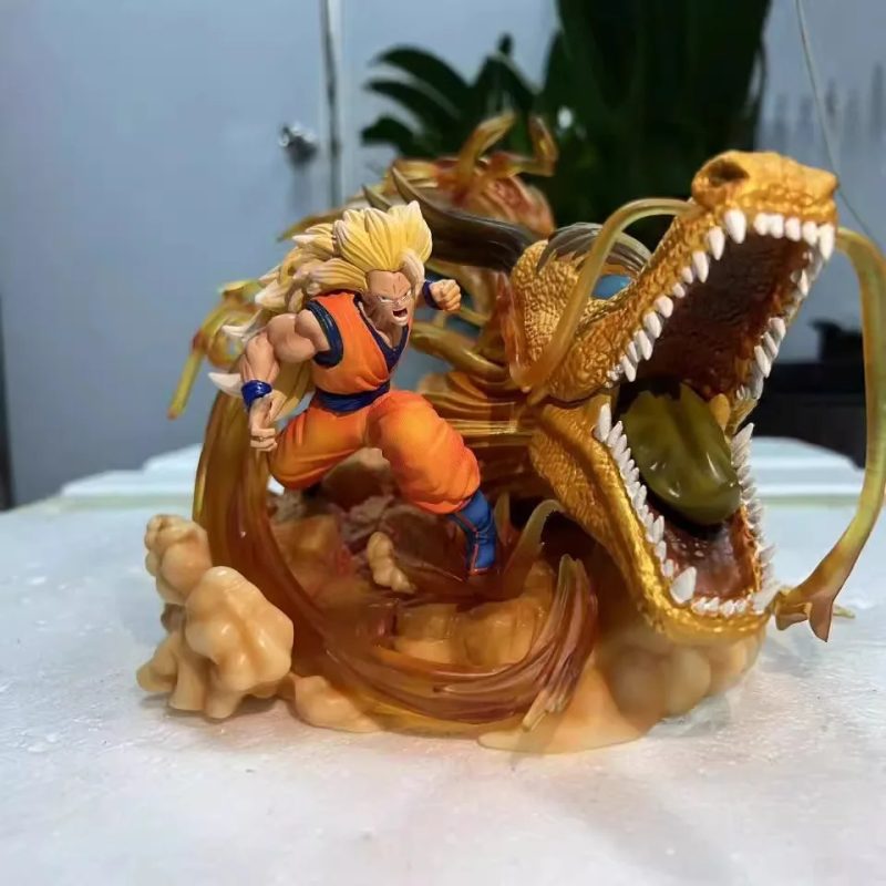 Figura Dragon Ball Son Goku y Shenron – Figura Manga de Colección 28 cm PVC - Imagen 5