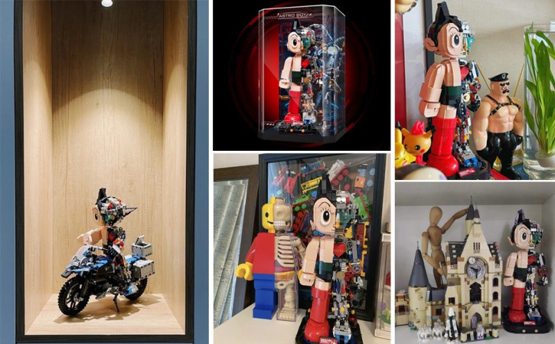 Figura de bloques de construcción Astro Boy & Dr. Ochanomizu (35 cm, PVC de alta calidad) - Imagen 6