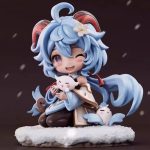 Figura Genshin Impact Ganyu Kawaii – Figura Anime de Colección 14 cm PVC