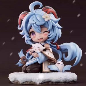 Figura Genshin Impact Ganyu Kawaii – Figura Anime de Colección 14 cm PVC