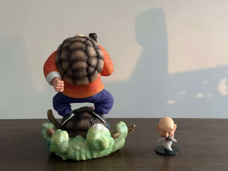 Figura del Maestro Roshi de Dragon Ball Z - Montado en Tortuga y Bastón - Imagen 5