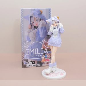 Figura Emilia Re:ZERO – Figurita de Colección Anime 22 cm PVC