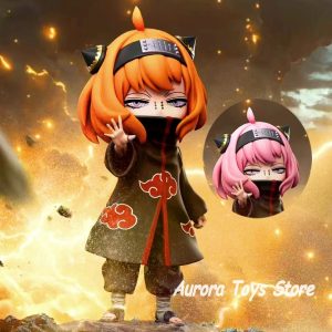 Figura Anya Forger Akatsuki 17,5 cm – Estilo Chibi Naruto – Modelo Colección PVC