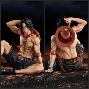 Figura One Piece Portgas D. Ace 12 cm – Pose Sentada Relajada PVC