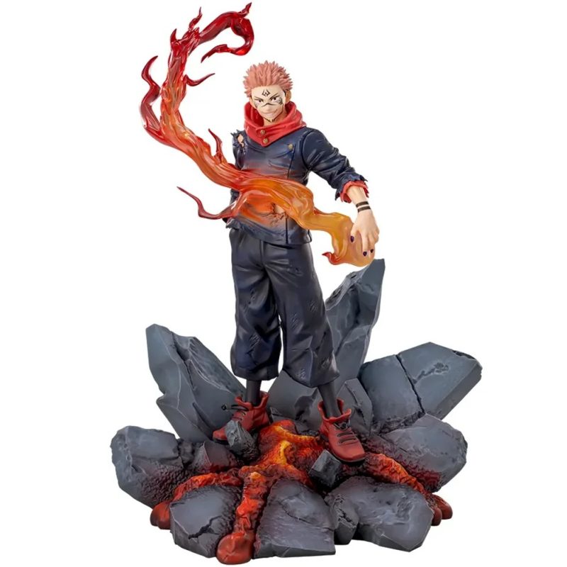 Figura Ryomen Sukuna 18 cm Jujutsu Kaisen – Efectos de Llamas Realistas PVC - Imagen 4