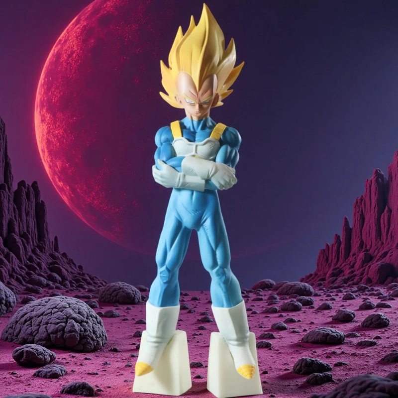 Figura Vegeta Super Saiyan 28 cm Dragon Ball Z – Modelo PVC Colección - Imagen 2