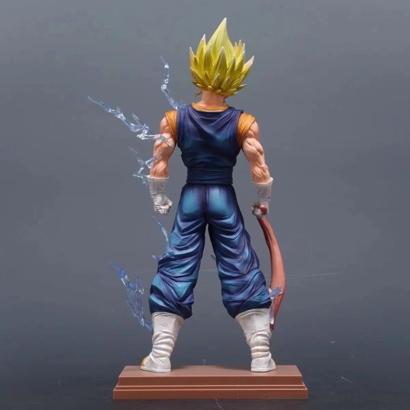 Figura Vegetto Dragon Ball 30 cm – Super Saiyan & Blue con Piezas Intercambiables - Imagen 3