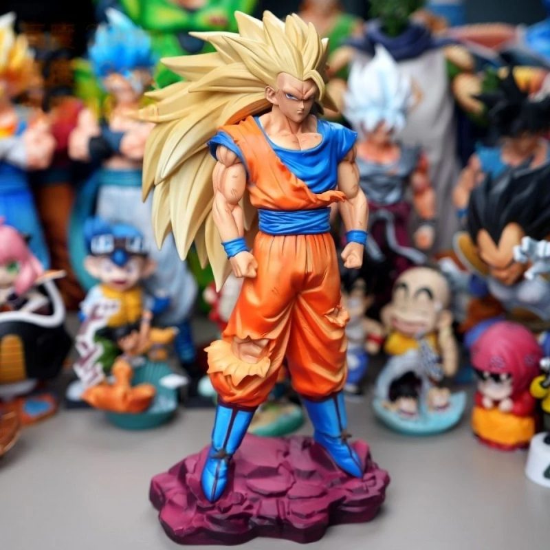 Figura Dragon Ball Z Goku Super Saiyan 3 – 28 cm – Doble Color - Imagen 3