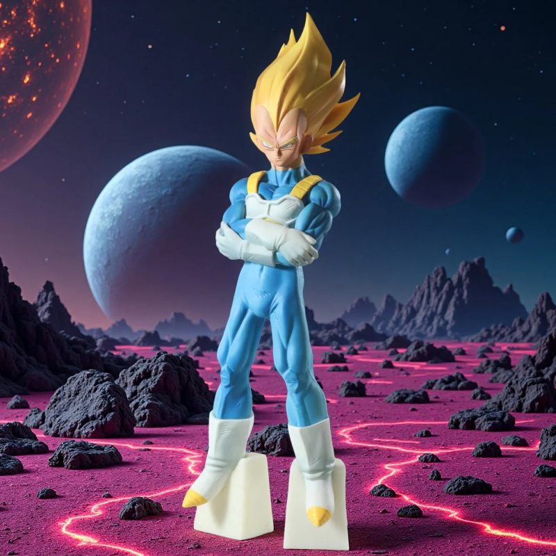 Figura Vegeta Super Saiyan 28 cm Dragon Ball Z – Modelo PVC Colección - Imagen 4