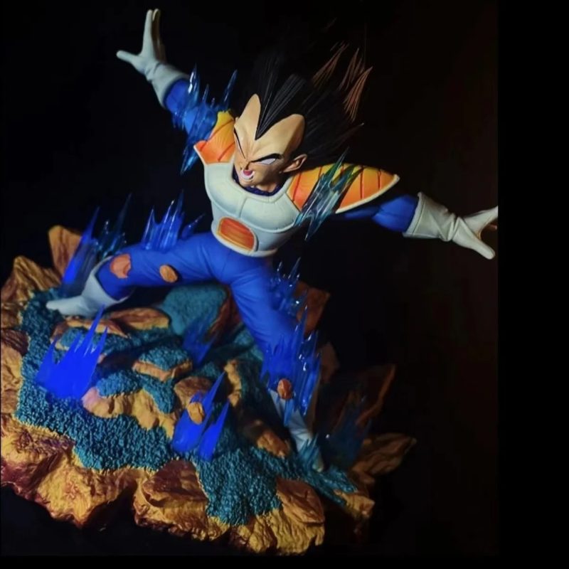 Figura Dragon Ball Z Majin Vegeta 22 cm – Ataque de Energía Doble PVC - Imagen 3