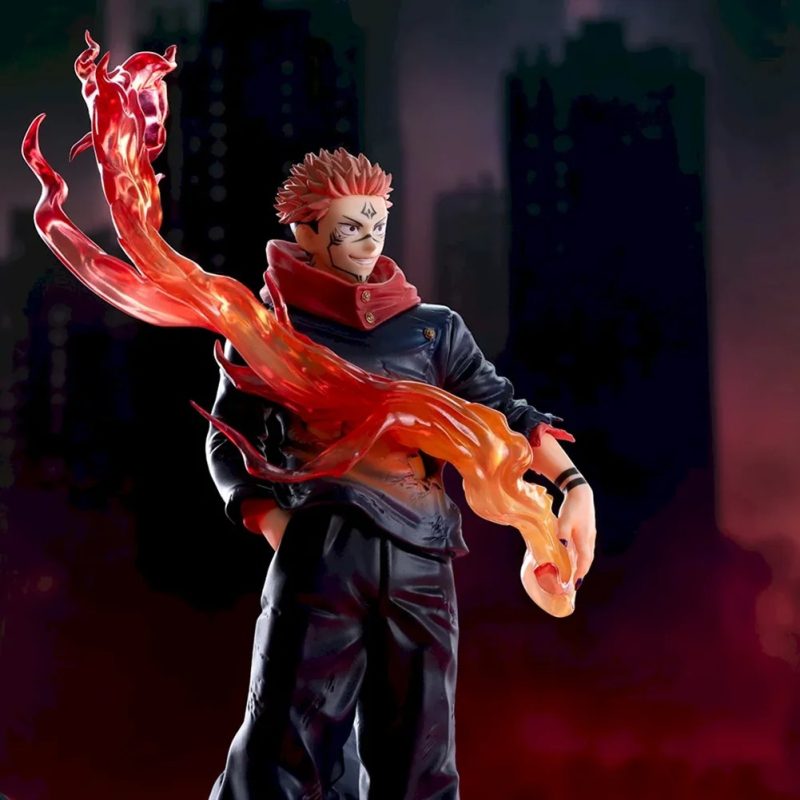 Figura Ryomen Sukuna 18 cm Jujutsu Kaisen – Efectos de Llamas Realistas PVC - Imagen 3