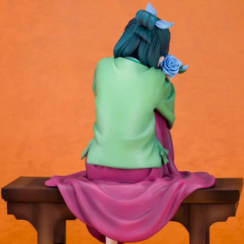 Figura Maomao Sentada 12 cm con Taburete – Figurita Decorativa Anime PVC - Imagen 5