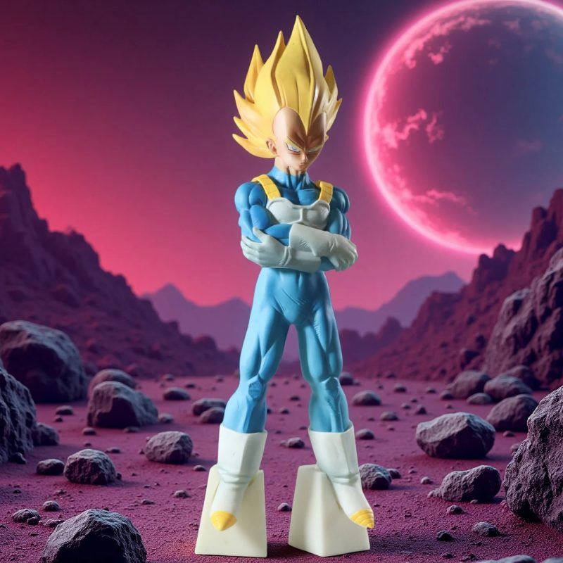Figura Vegeta Super Saiyan 28 cm Dragon Ball Z – Modelo PVC Colección - Imagen 5