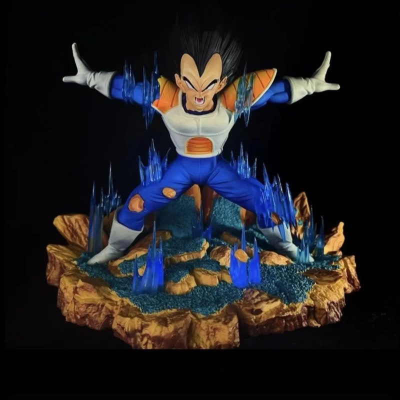 Figura Dragon Ball Z Majin Vegeta 22 cm – Ataque de Energía Doble PVC - Imagen 4