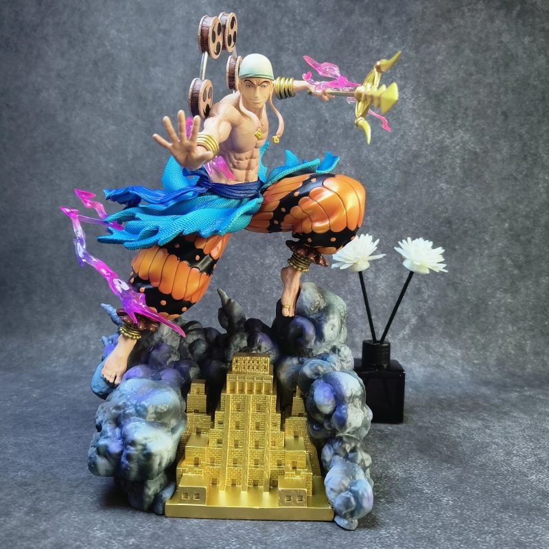 Figura One Piece Enel 28 cm – Dios del Rayo Skypiea – Edición Colección PVC - Imagen 7