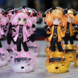 Figura Anya Forger Cosplay Naruto Kurama 22 cm – Modelo Kawaii Colección PVC
