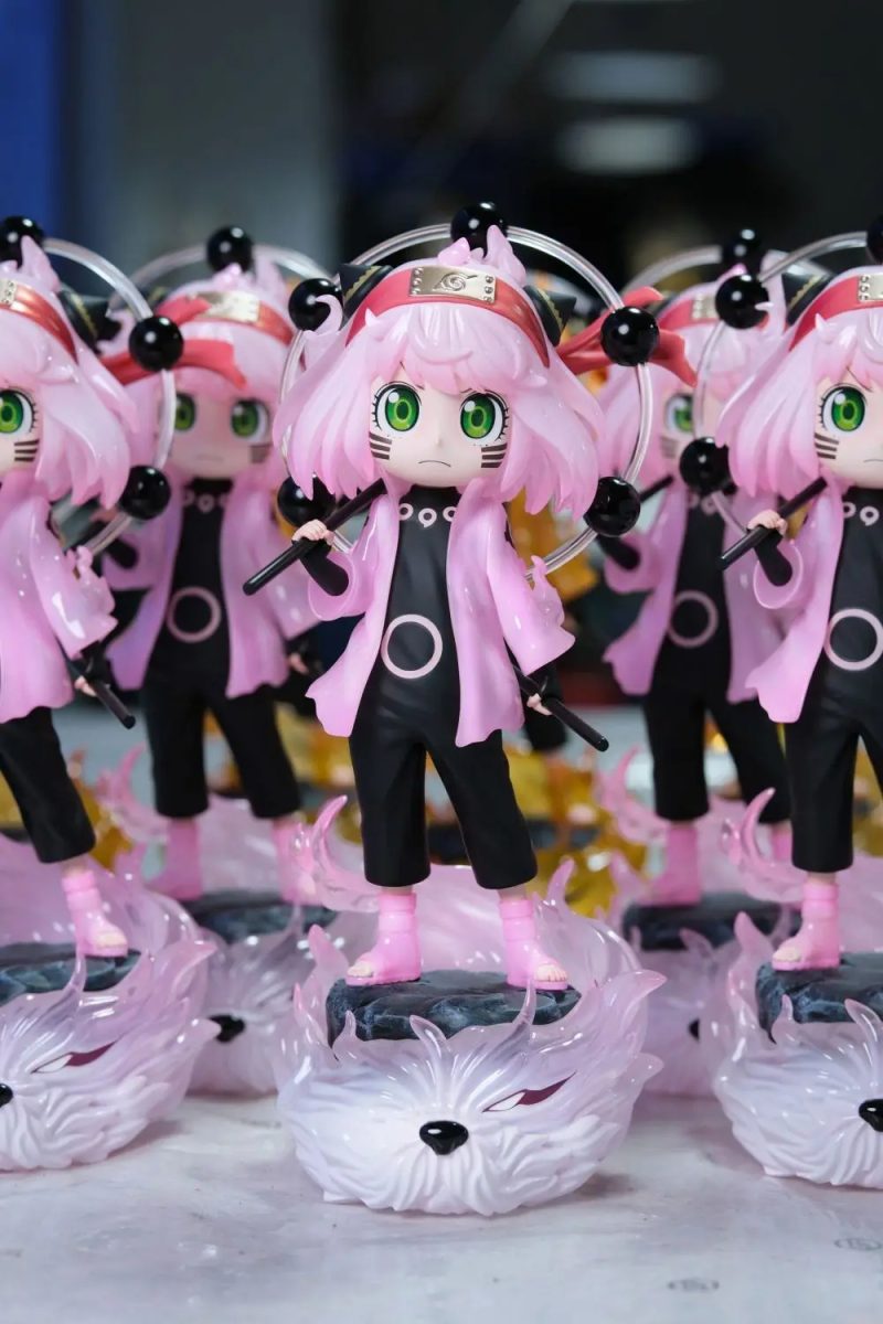 Figura Anya Forger Cosplay Naruto Kurama 22 cm – Modelo Kawaii Colección PVC - Imagen 5