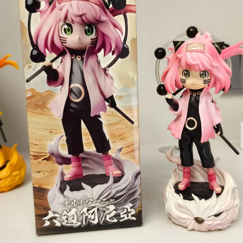 Figura Anya Forger Cosplay Naruto Kurama 22 cm – Modelo Kawaii Colección PVC - Imagen 11