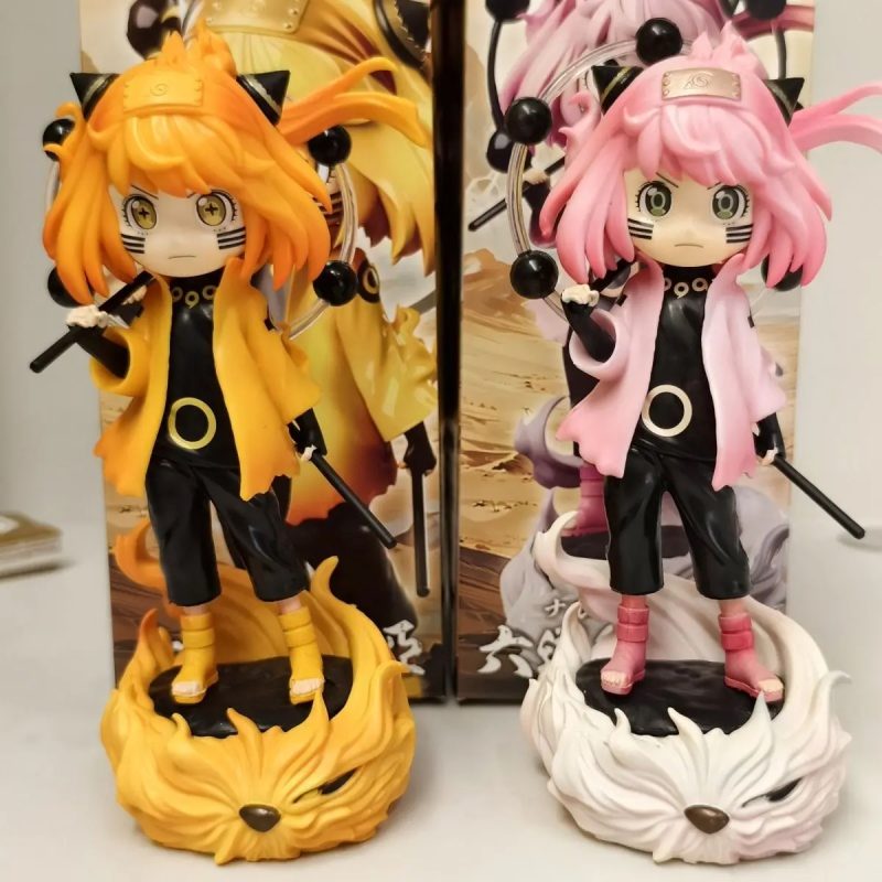 Figura Anya Forger Cosplay Naruto Kurama 22 cm – Modelo Kawaii Colección PVC - Imagen 8