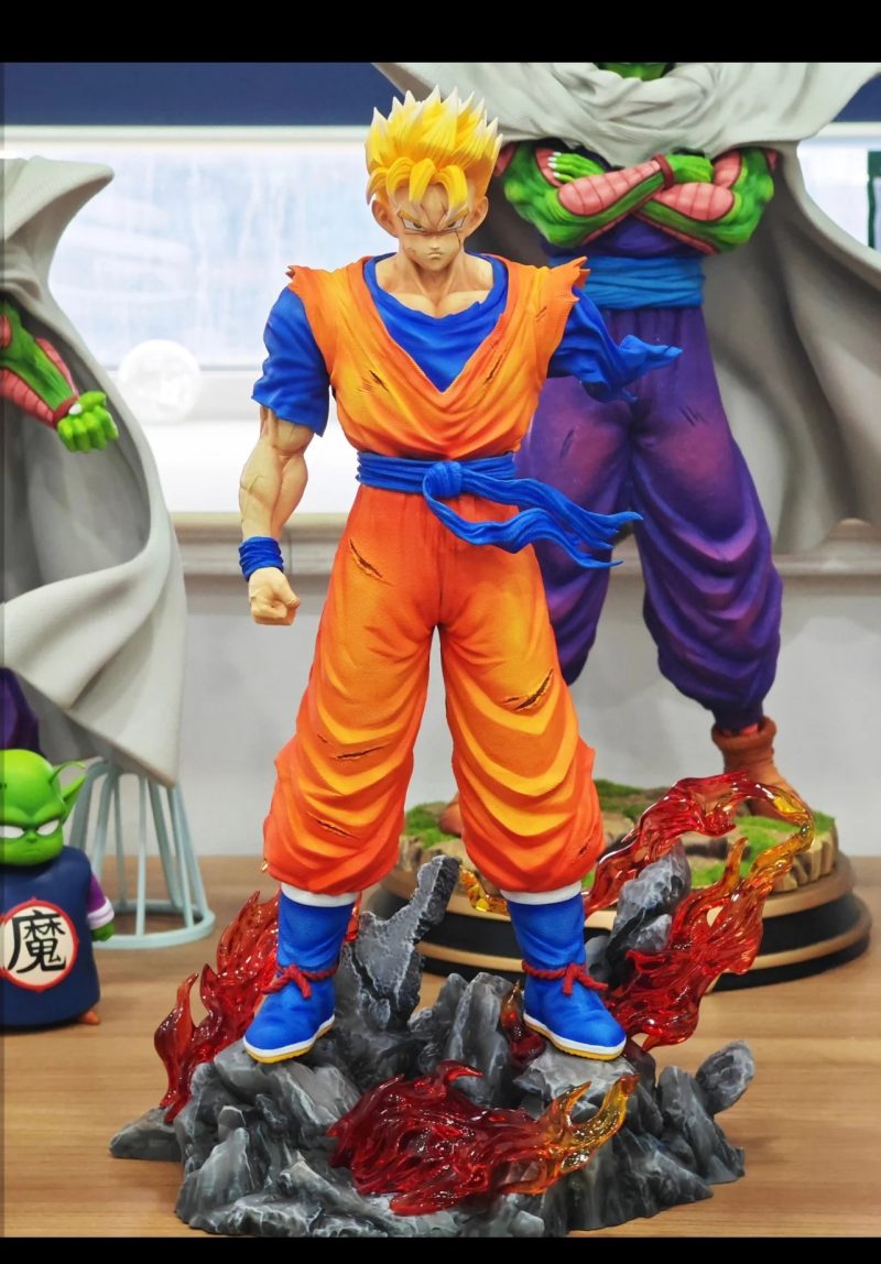 Figura Dragon Ball Z – Future Gohan 30 cm | Doble Cabeza Super Saiyan – Edición PVC con Caja - Imagen 5