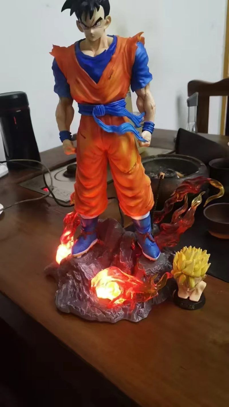 Figura Dragon Ball Z – Future Gohan 30 cm | Doble Cabeza Super Saiyan – Edición PVC con Caja - Imagen 8